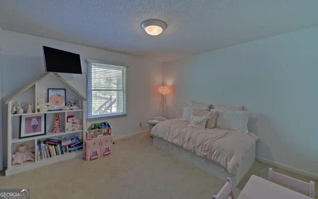 a view of a door and a mirror