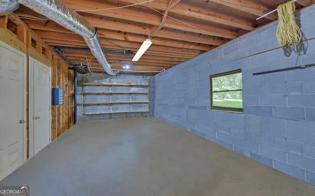 a view of a trees with a yard