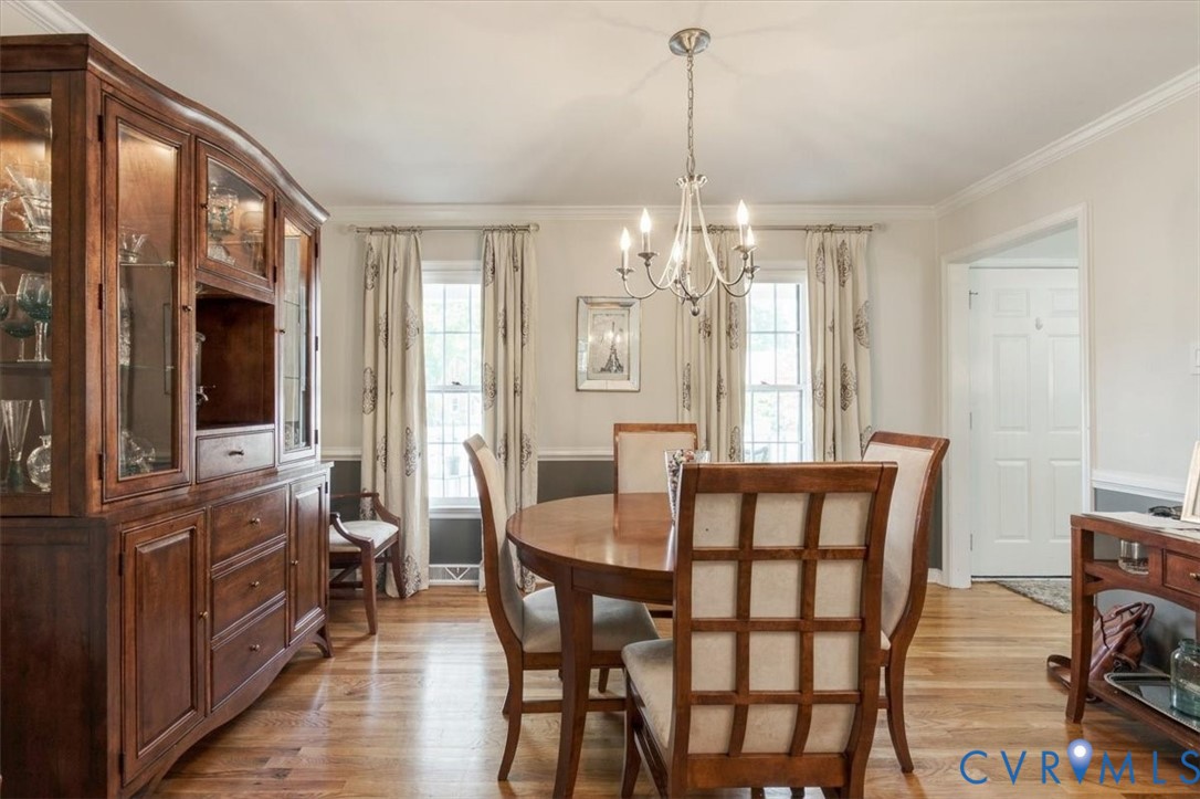 863 Watch Hill Road Midlothian, VA 23114 - Photo 27 of 62 Formal dining room showcasing hardwood flooring, a