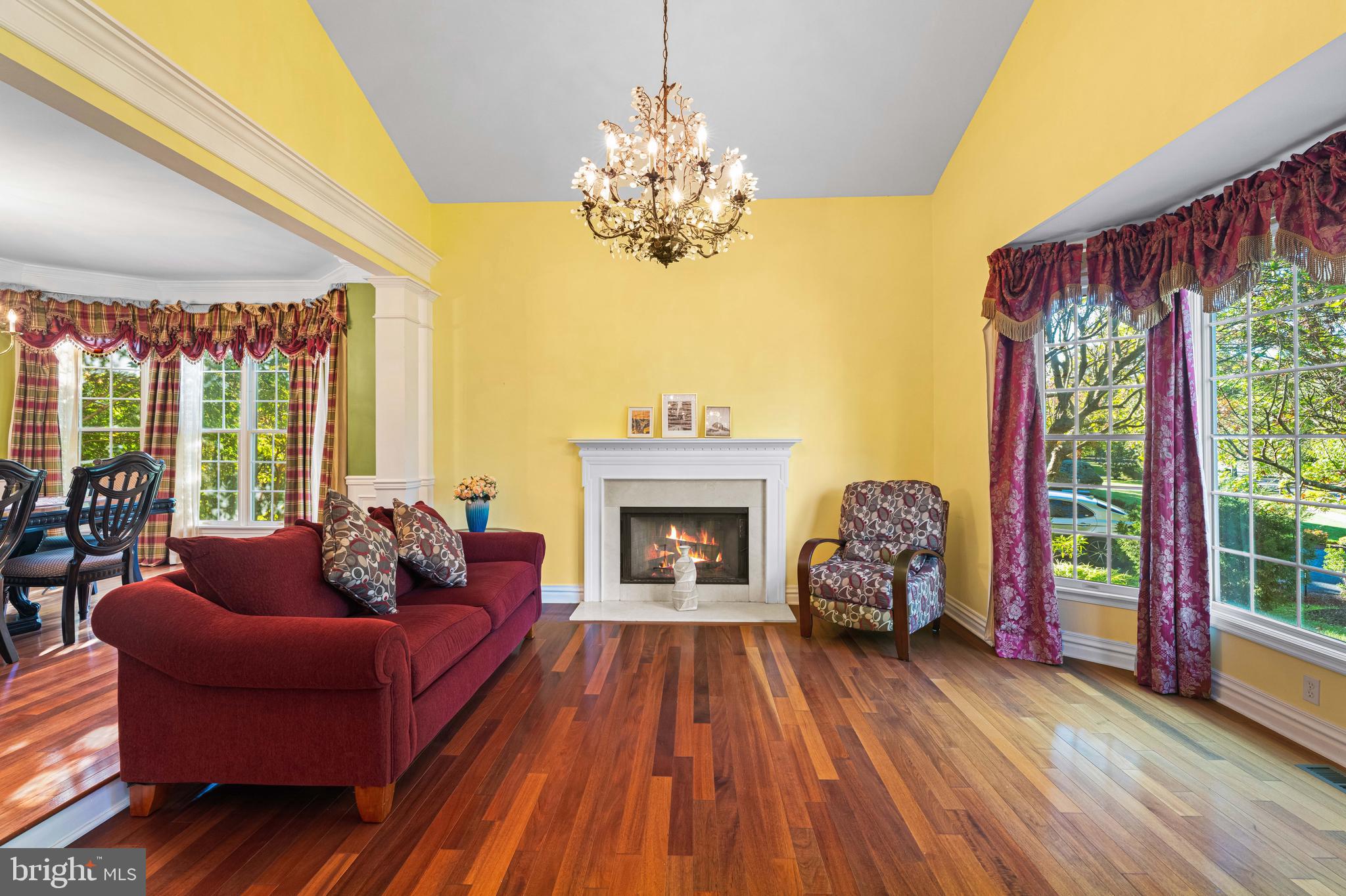 6 Howell Court Princeton Junction, NJ 08550 - Photo 17 of 81 a living room with furniture and a fireplace
