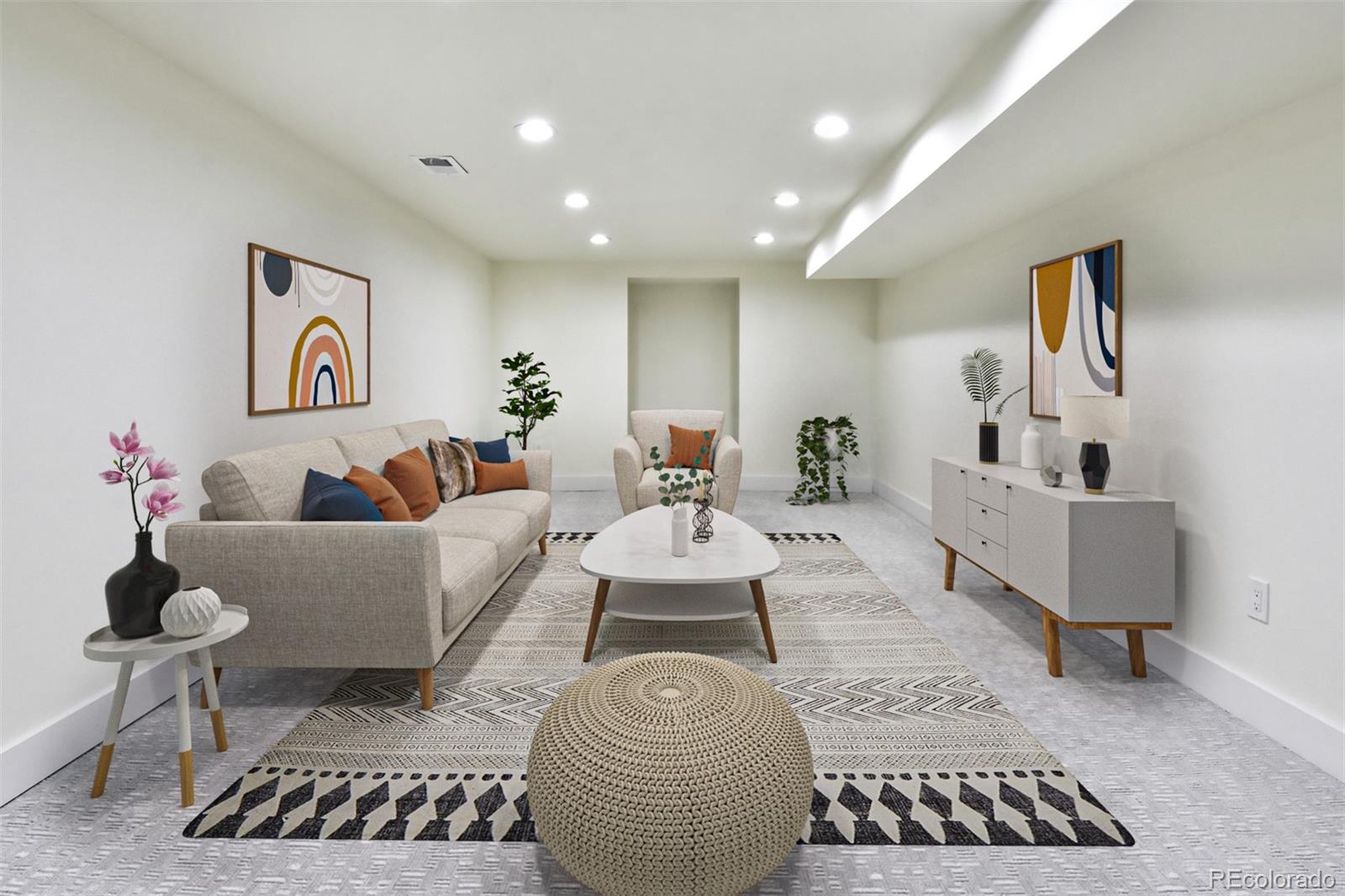 6107 Old Brompton Road Boulder, CO 80301 - Photo 25 of 40 a living room with furniture and a rug