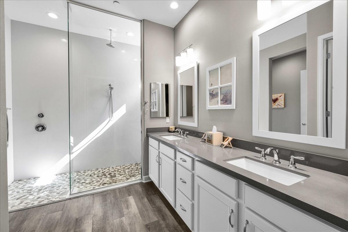 72 Barolo Rancho Mirage, CA 92270 - Photo 40 of 65 a bathroom with a double vanity sink mirror and double