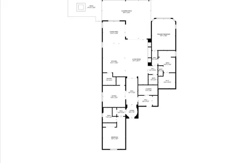 a living room with patio furniture and a flat screen tv