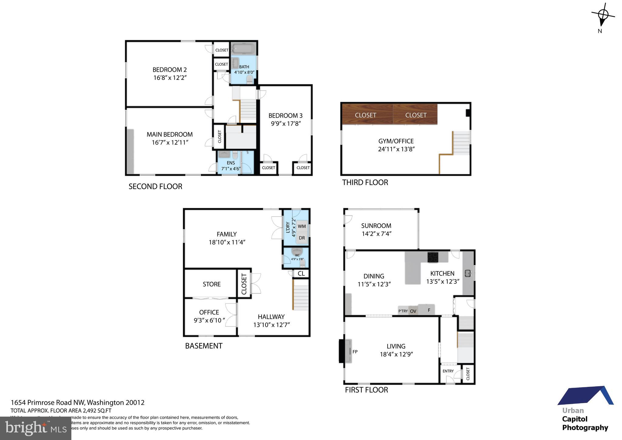 1654 Primrose Road Northwest Washington, DC 20012 - Photo 58 of 58 Floor Plans