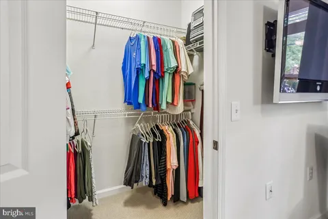 a view of a walk in closet