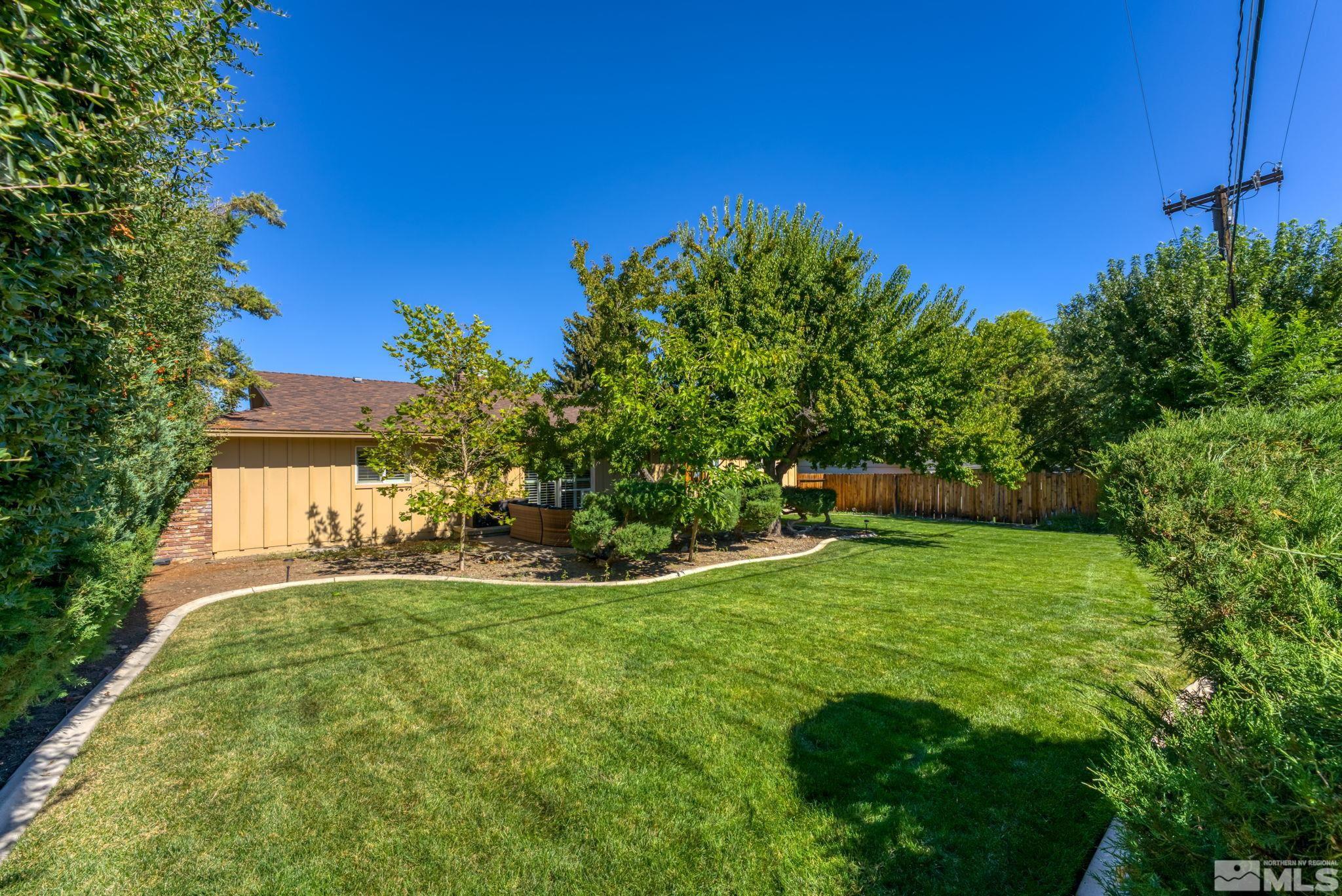 1070 Pineridge Drive Reno, NV 89509 - Photo 20 of 24 a view of a big yard with plants and large trees