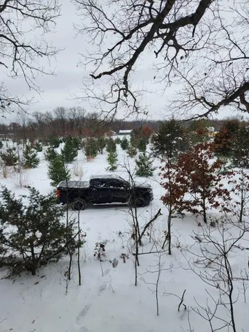 a view of a lake with mountain
