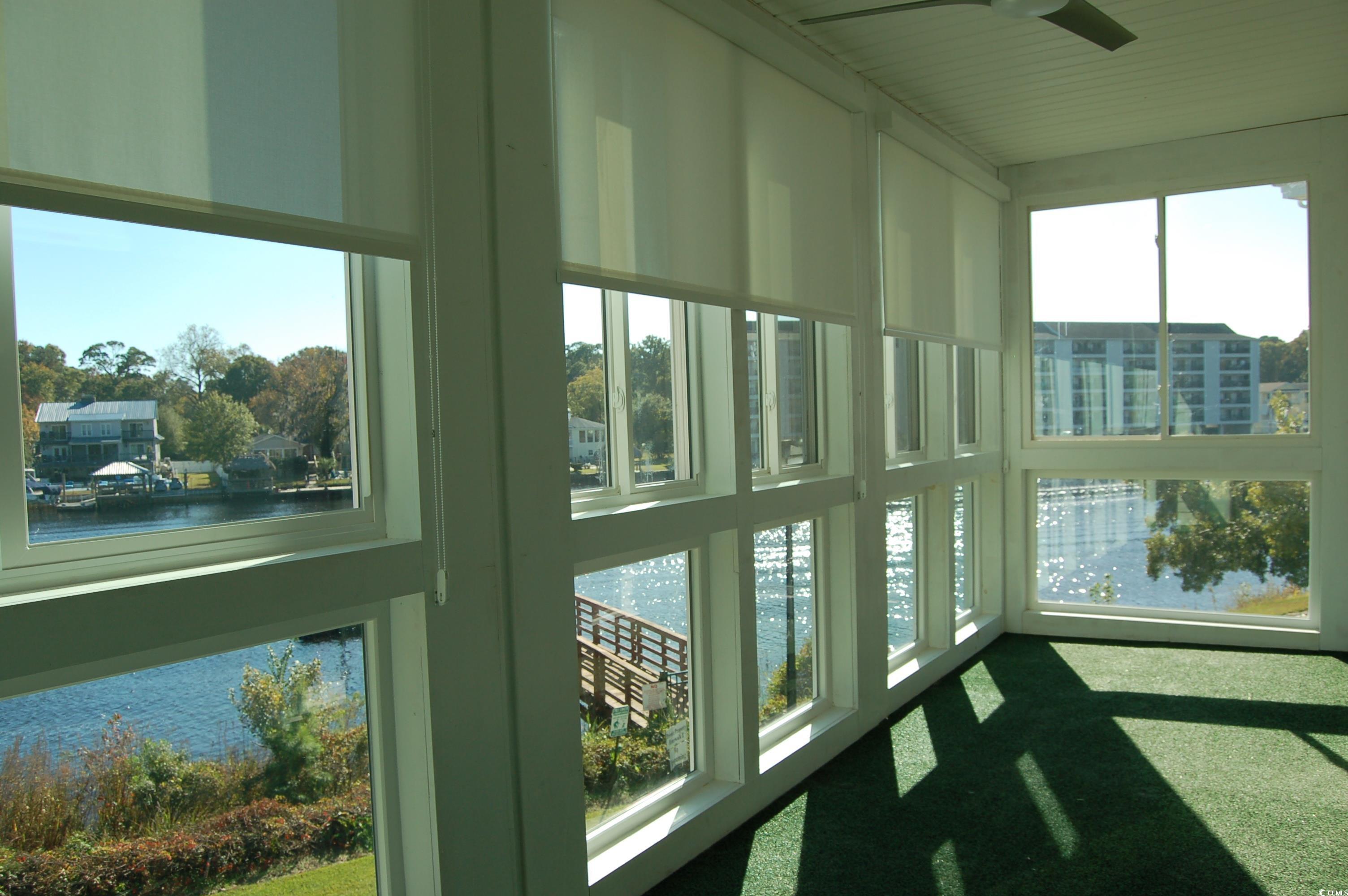 1537 Lanterns Rest Road, Unit 203 Myrtle Beach, SC 29579 - Photo 23 of 35 Enclosed balcony overlooking the intercoastal waterway