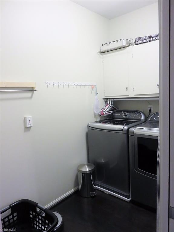 538 Lindley Road Greensboro, NC 27410 - Photo 11 of 29 The newly remodeled laundry room is generously sized with plenty of cabinet & hanging space. Washer, dryer is negtoiable.