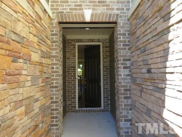 a view of front door of house