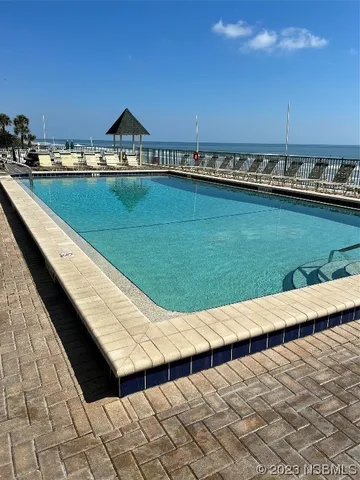 a view of a balcony with an outdoor space