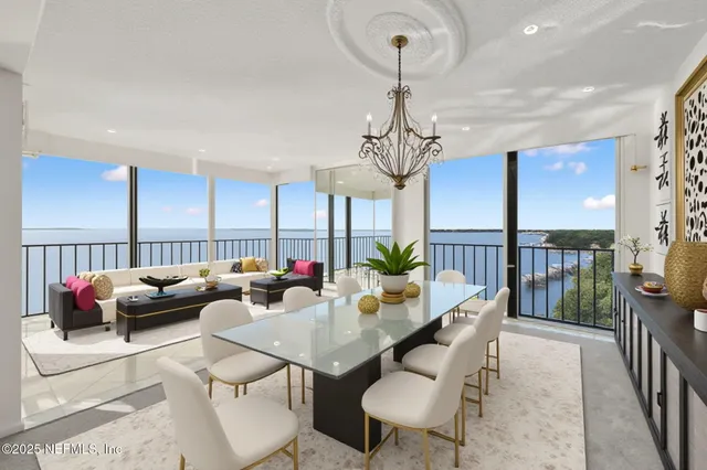 a view of an empty room with a cabinet