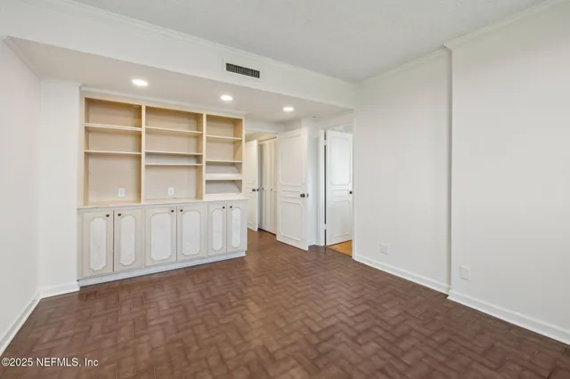 a view of a city from a balcony