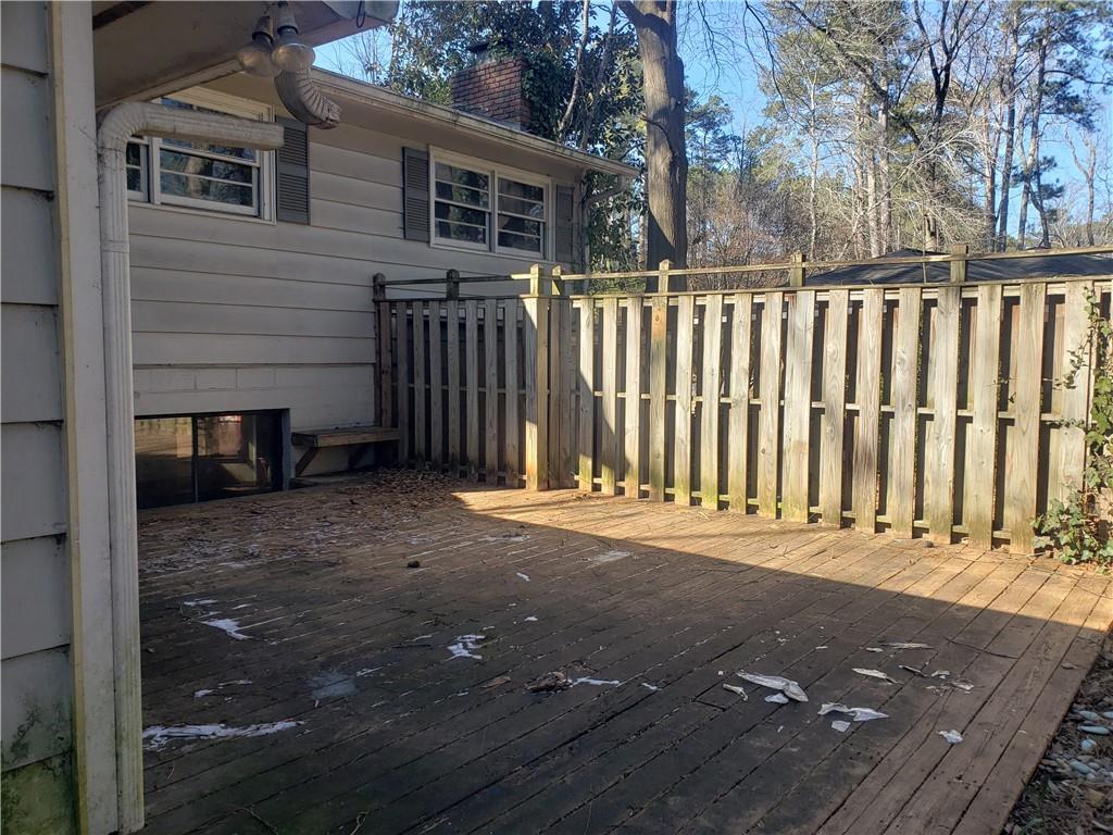 3553 Vanet Road Chamblee, GA 30341 - Photo 20 of 30 a view of a backyard with wooden fence