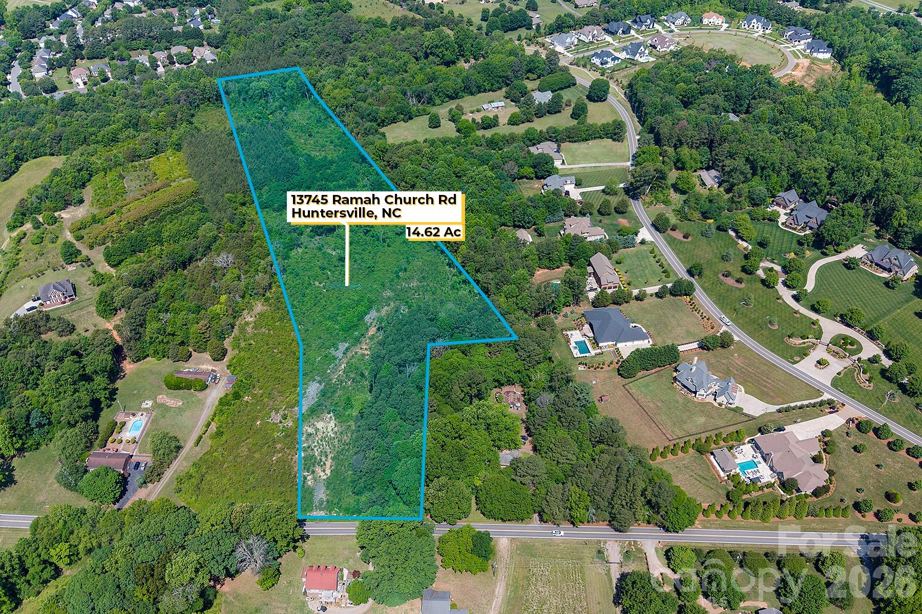 13745 Ramah Church Road Huntersville, NC 28078 - Photo 1 of 17 an aerial view of a