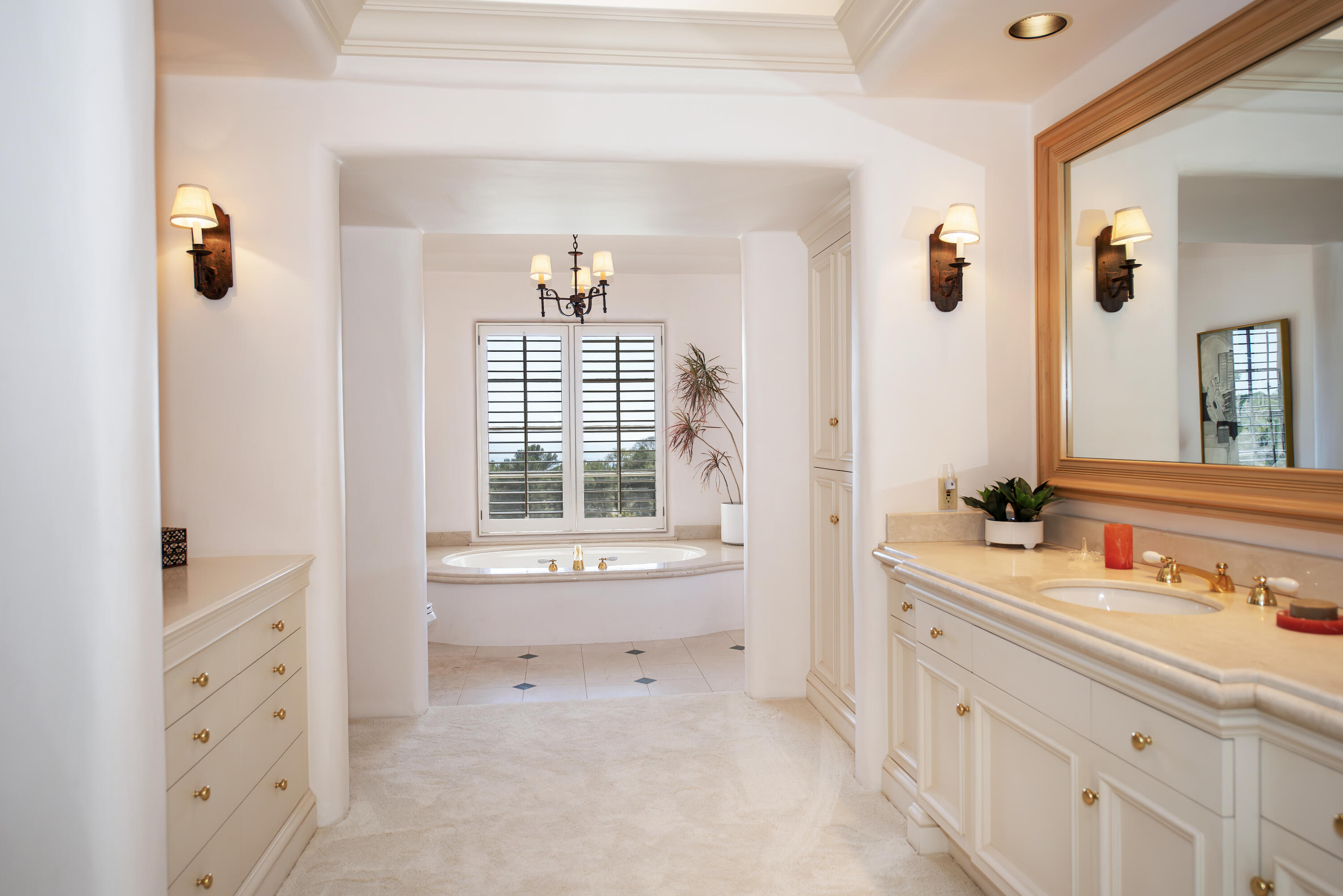 2240 Ortega Ranch Road Summerland, CA 93067 - Photo 29 of 93 a bathroom with a sink a toilet and a mirror