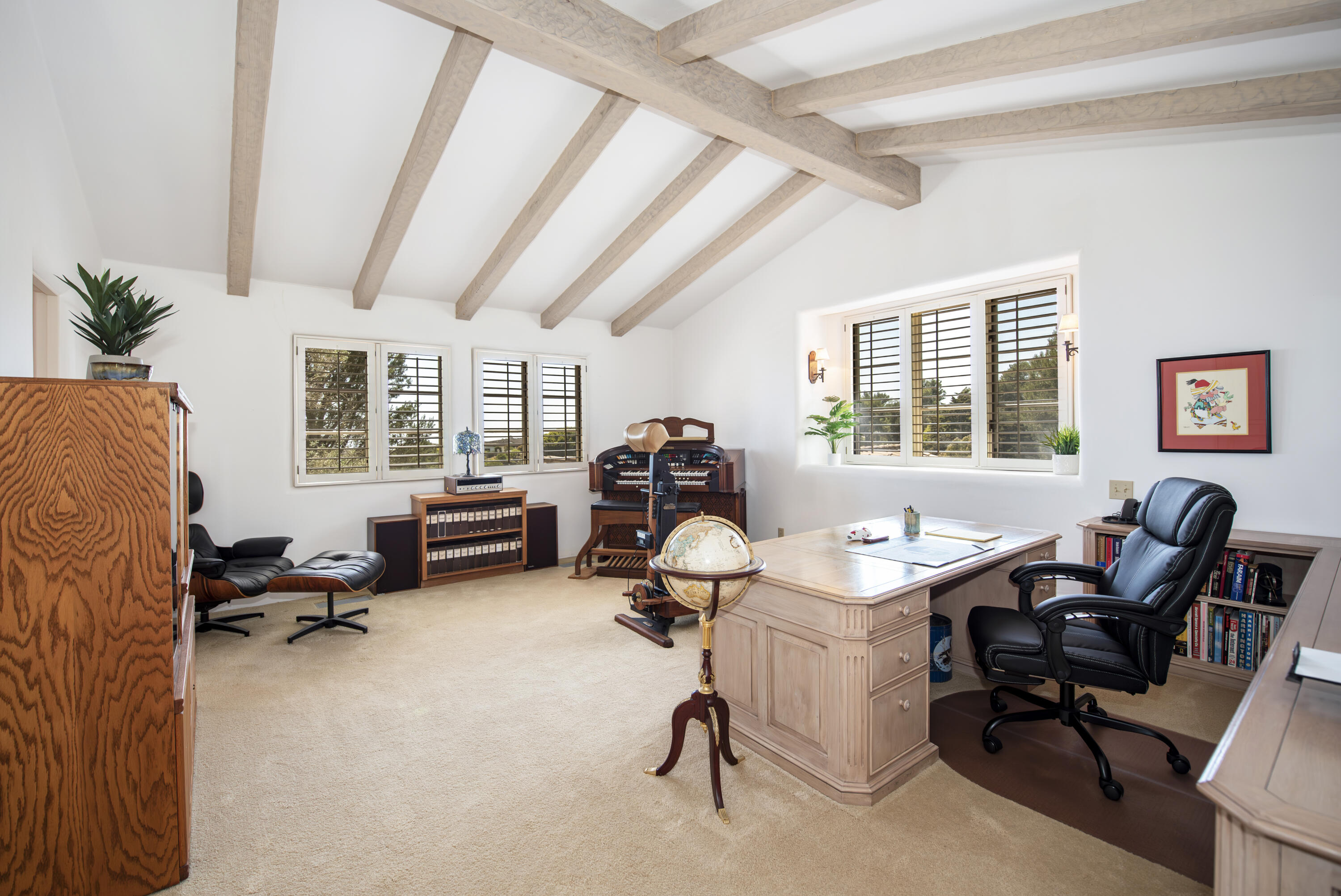 2240 Ortega Ranch Road Summerland, CA 93067 - Photo 60 of 93 a view of a workspace with furniture and a window