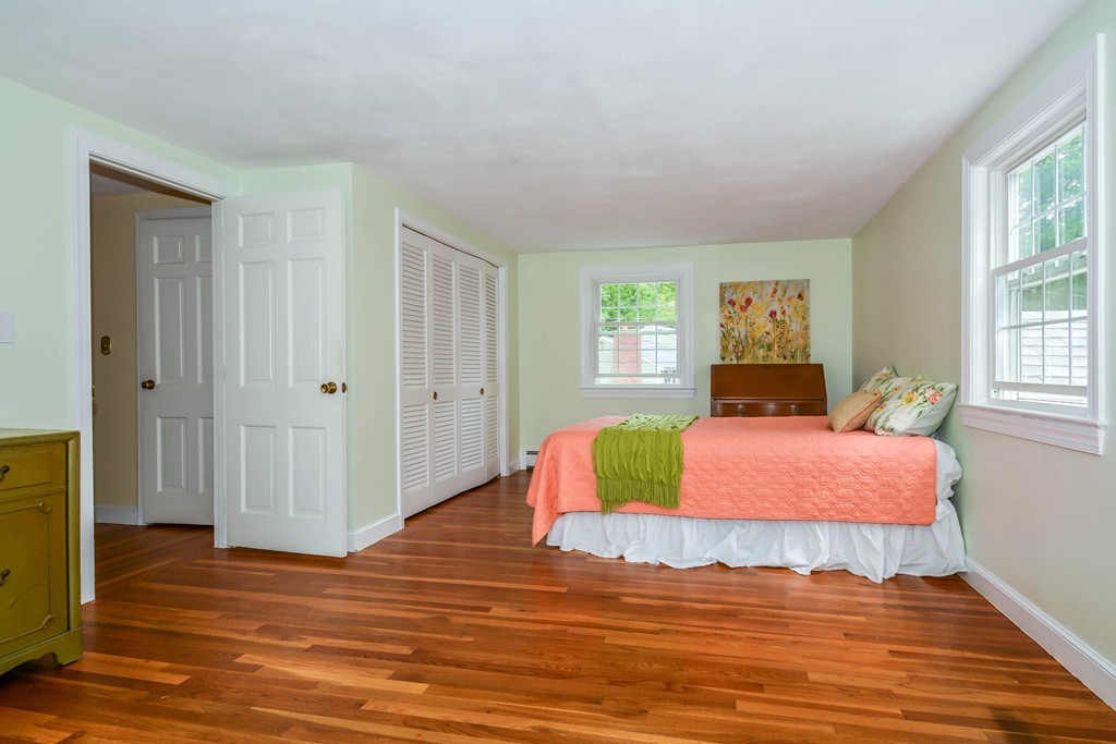 8 Balsam Road Reading, MA 01867 - Photo 13 of 30 a bedroom with a bed and wooden floor