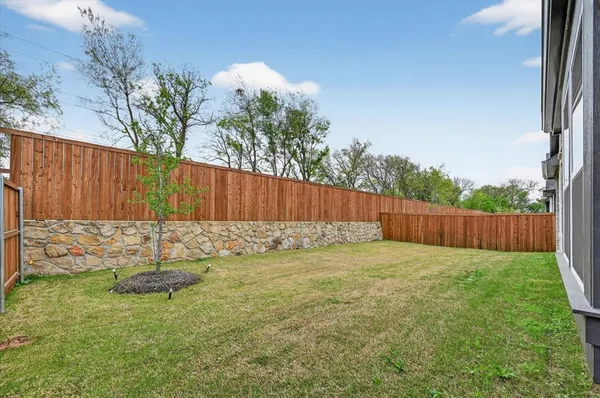 a backyard of a house