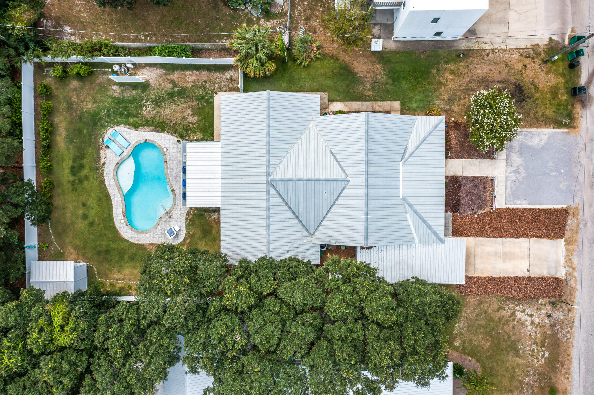 71 Sea Oates Road Santa Rosa Beach, FL 32459 - Photo 45 of 59 an aerial view of a house with a swimming pool