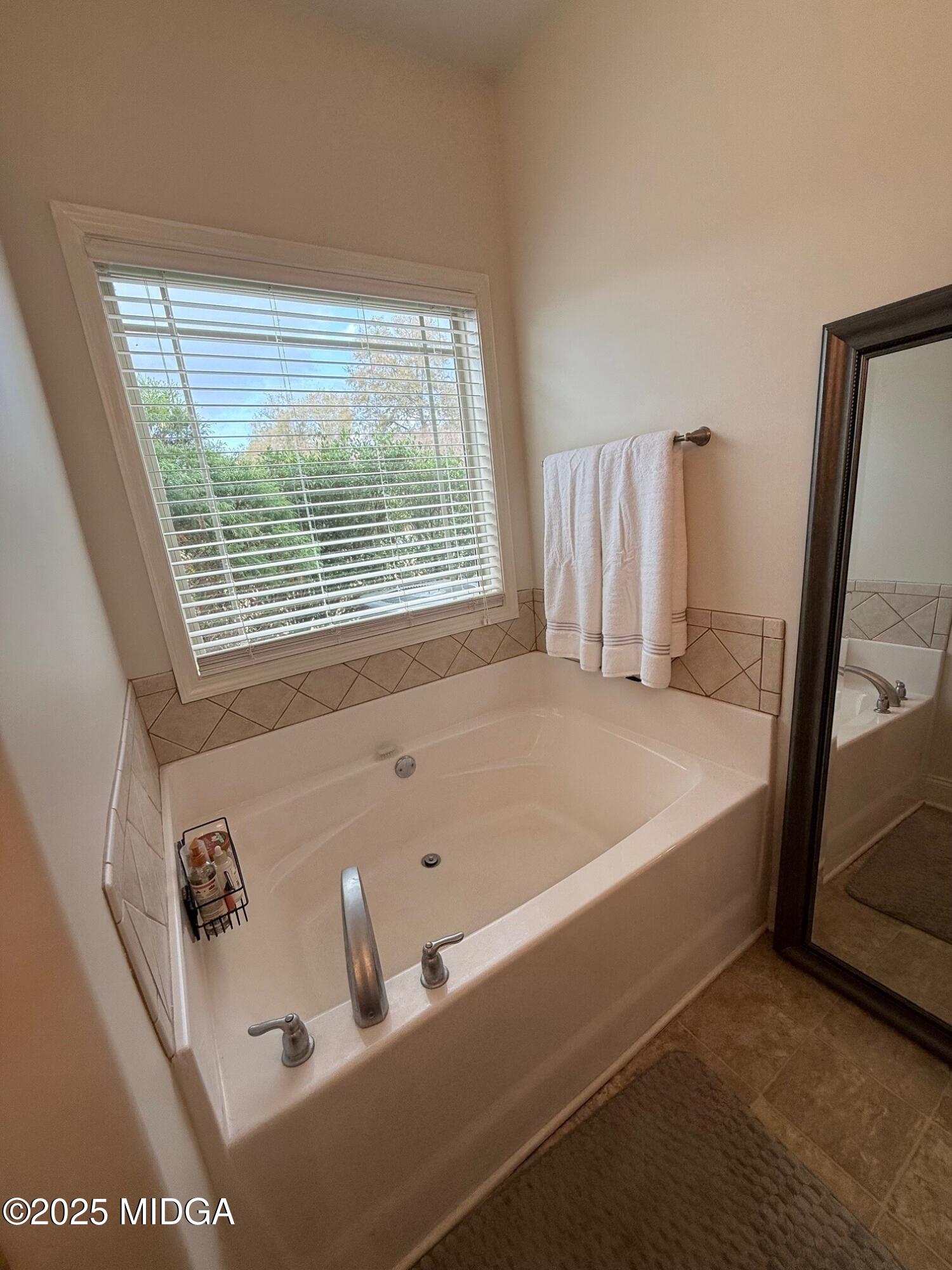 149 Presidents Way Forsyth, GA 31029 - Photo 11 of 26 a bathroom with a bathtub and a window