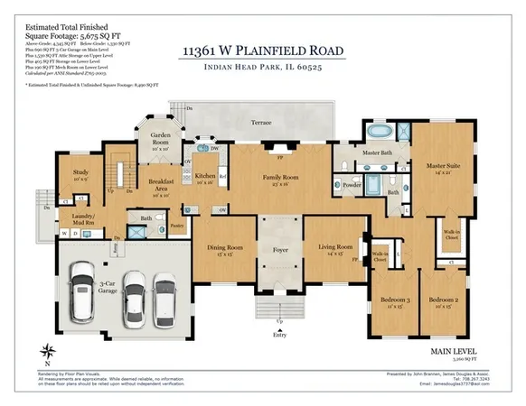 $1,599,000 | 11361 West Plainfield Road, Indian Head Park, IL 60525