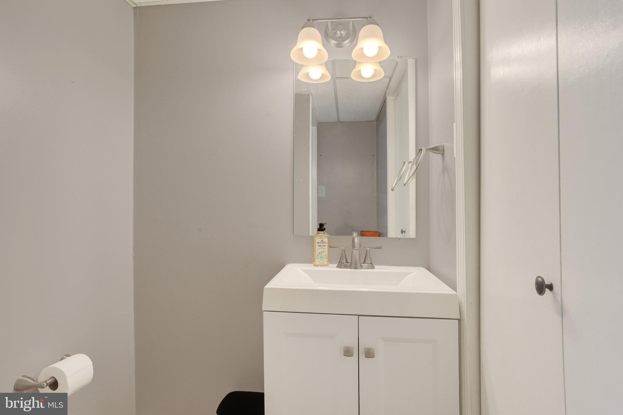 329 South Crawford Road Hummelstown, PA 17036 - Photo 15 of 17 a bathroom with a sink and a mirror