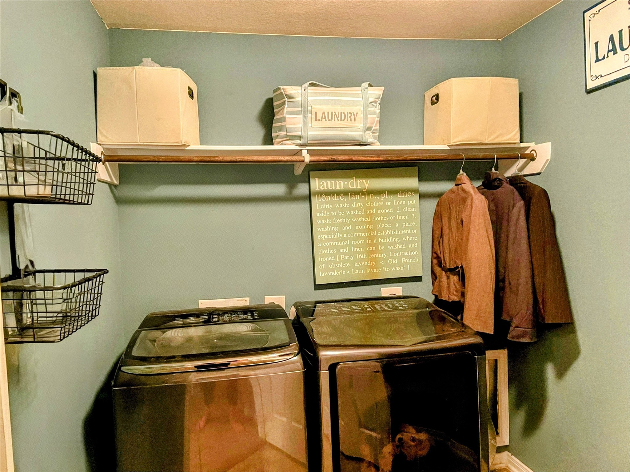 2662 Magnolia Fair Way Spring, TX 77386 - Photo 6 of 16 a view of storage and utility room with two washing machine
