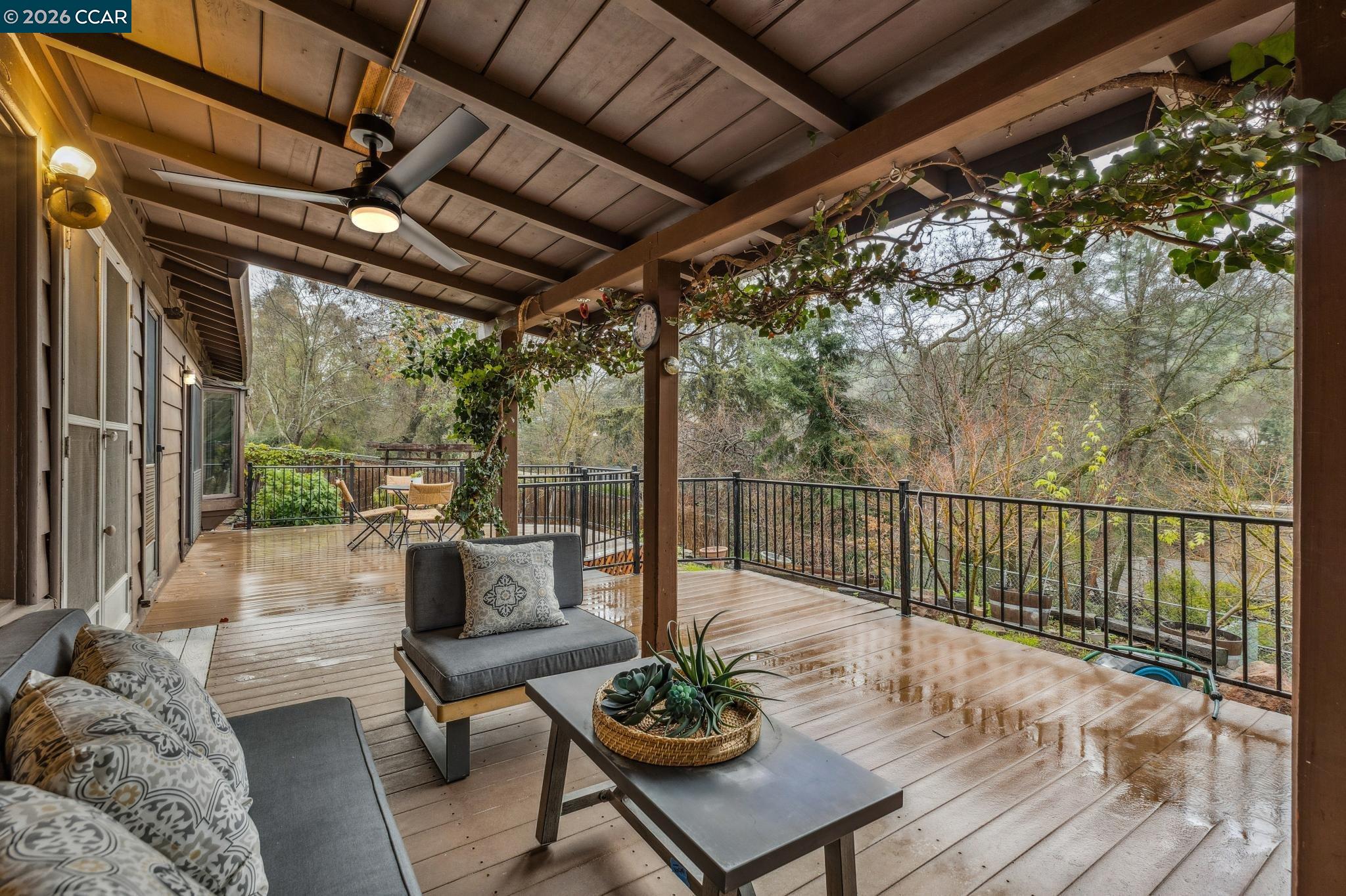 411 La Vista Road Walnut Creek, CA 94598 - Photo 37 of 57 a view of a couches and table in the balcony