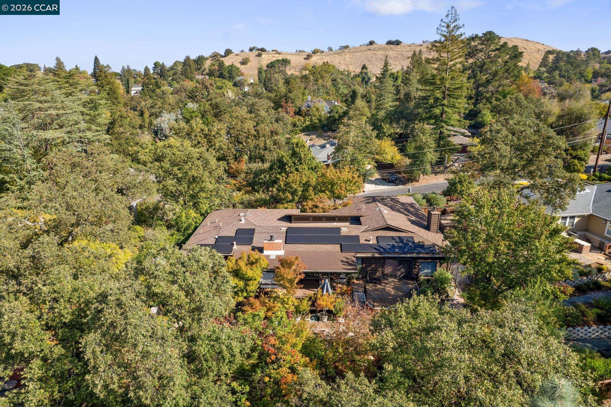 411 La Vista Road Walnut Creek, CA 94598 - Photo 48 of 57 an aerial view of a house with a yard