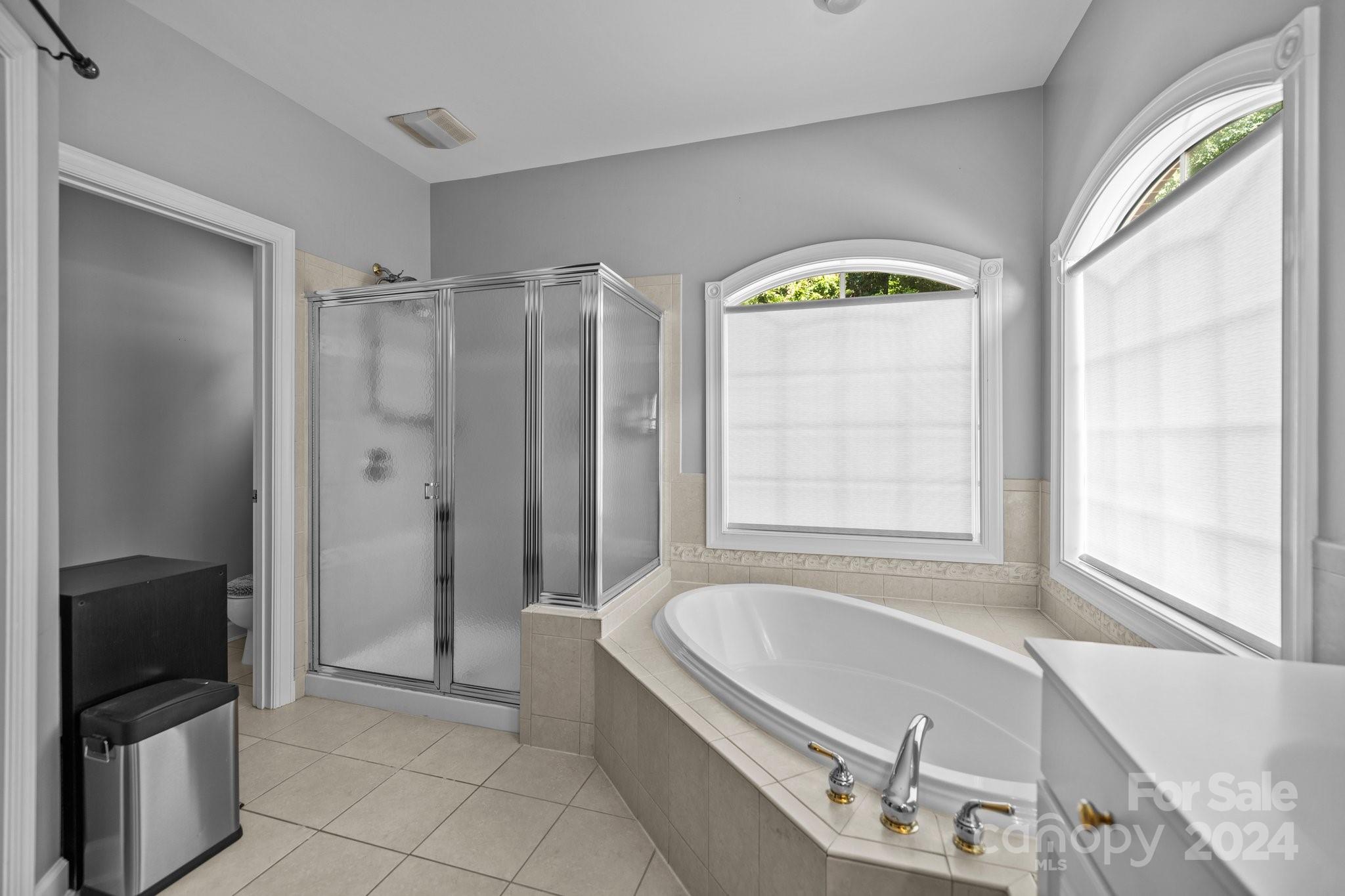 309 Chancelot Lane Fort Mill, SC 29708 - Photo 15 of 43 a bathroom with a tub a sink and a window