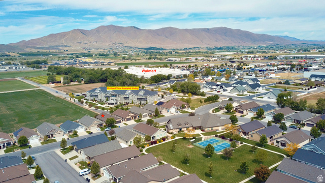 1204 South 1150th Street West Payson, UT 84651 - Photo 17 of 26 Expansive aerial perspective showcasing a residential neighborhood with mountain backdrops