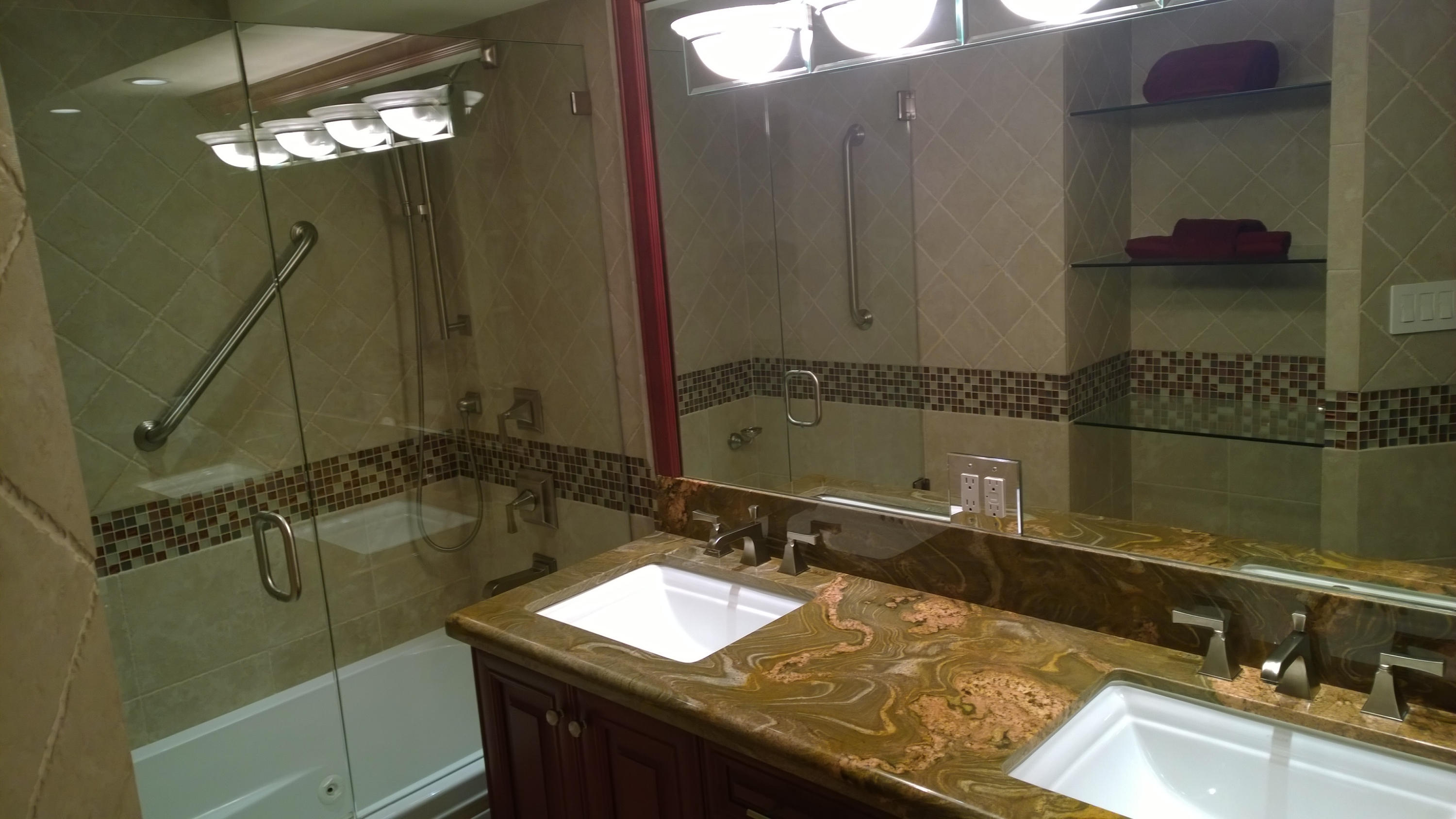 500 South Ocean Boulevard, Unit 1109 Boca Raton, FL 33432 - Photo 53 of 89 a bathroom with a sink and a mirror