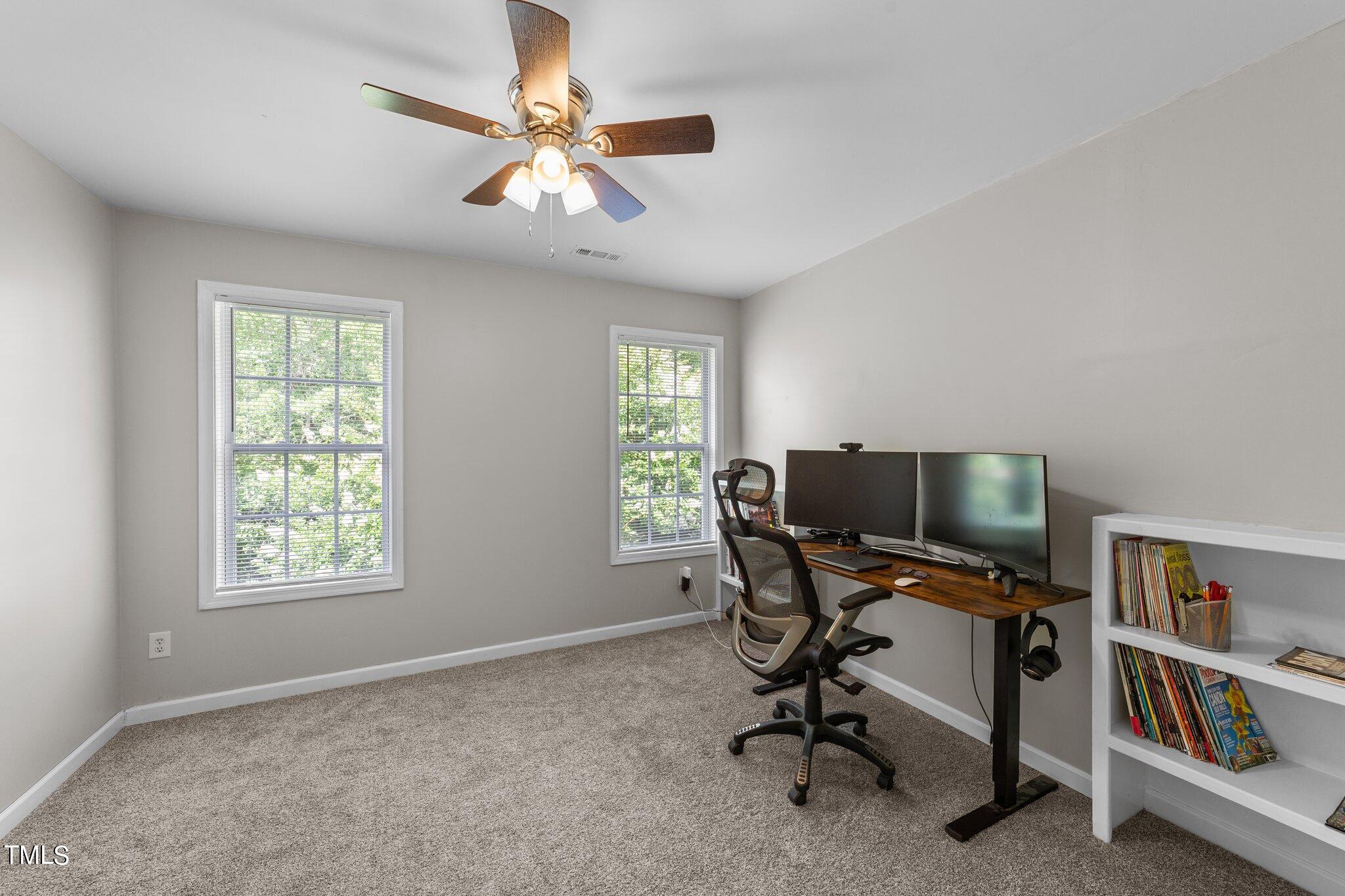 1236 Magnolia Hill Road Garner, NC 27529 - Photo 48 of 56 Upstairs Office Space with built in shelves