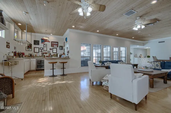 a bed room with a bed and a couch