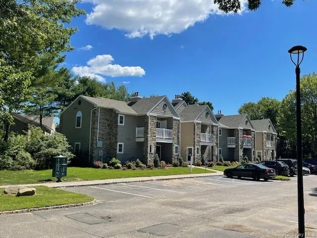 a view of a street with houses