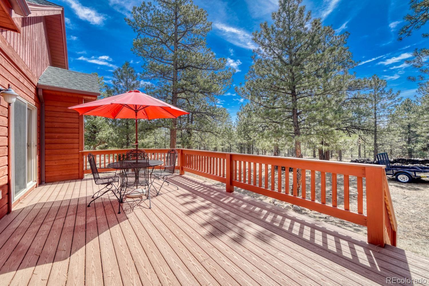 30800 West Ridge Road Buena Vista, CO 81211 - Photo 40 of 49 a view of balcony with outdoor seating and wooden floor