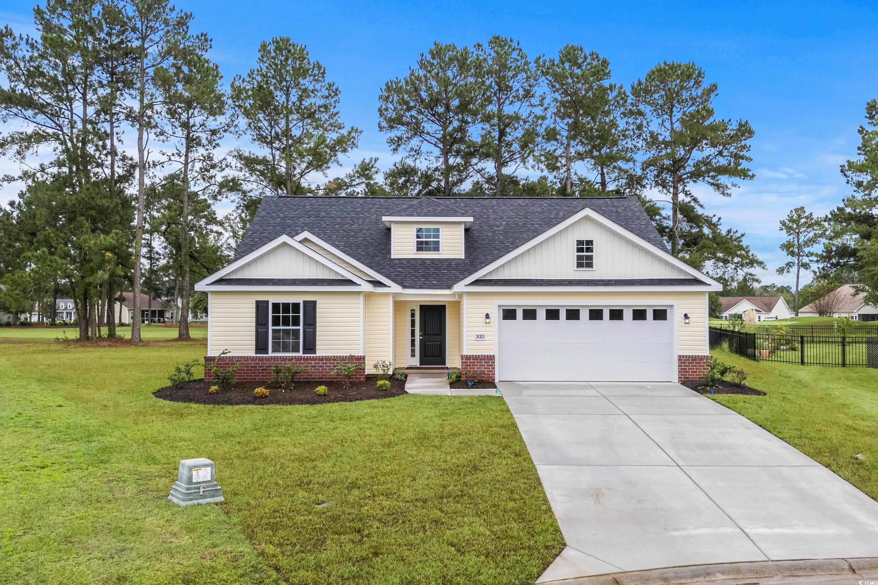 3013 Fiddler Court Loris, SC 29569 - Photo 1 of 30 View of front of home with a front yard and a gara