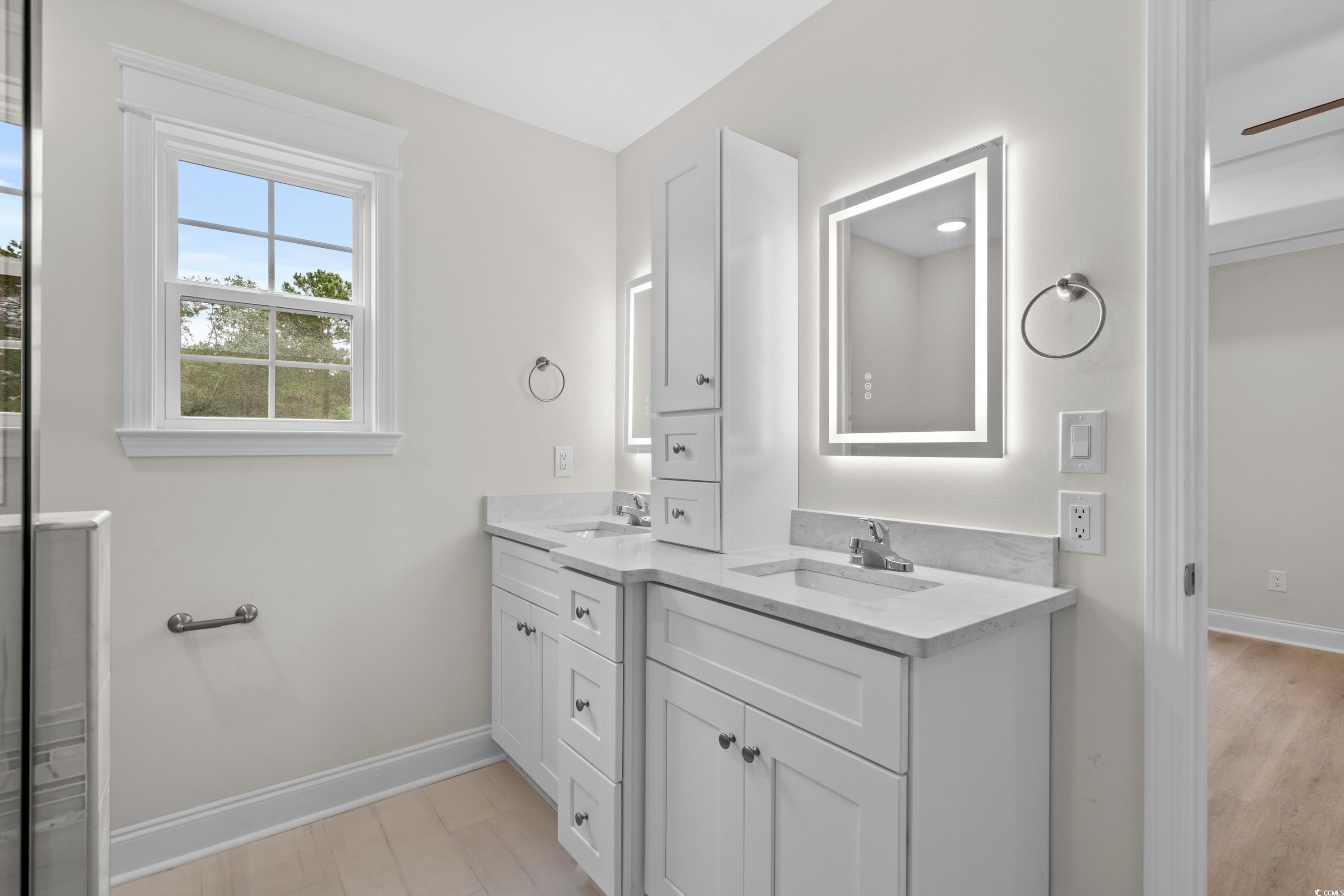 3013 Fiddler Court Loris, SC 29569 - Photo 20 of 30 Bathroom featuring vanity and hardwood / wood-styl