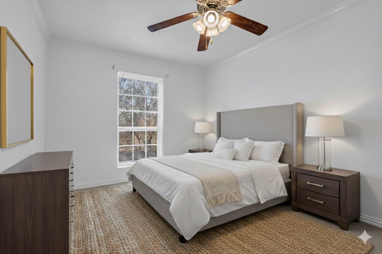 2800 Jeanetta Street, Unit 610 Houston, TX 77063 - Photo 4 of 22 Virtually staged secondary bedroom. New carpets installed.