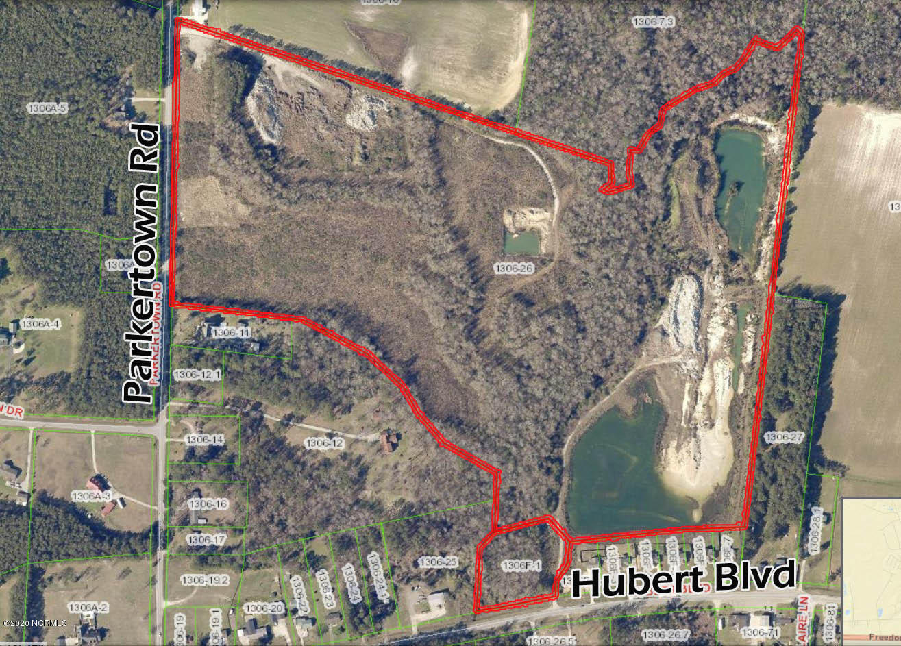 164 Parkertown Road Hubert, NC 28539 - Photo 1 of 2 Map / satellite image