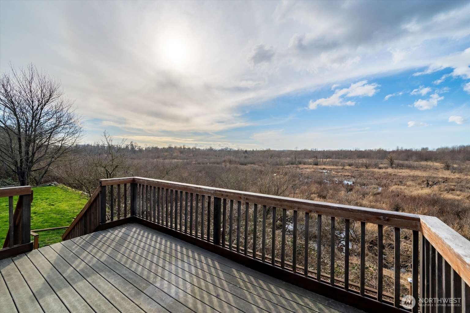 4241 Rural Avenue Bellingham, WA 98226 - Photo 26 of 40 a view of a balcony with wooden floor