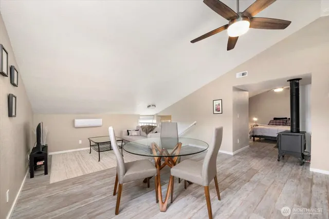 a kitchen with a sink stove and refrigerator