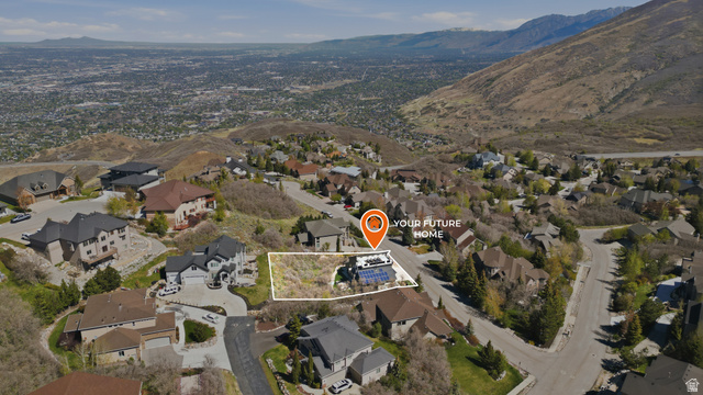 14902 Saddle Leaf Court Draper, UT 84020 - Photo 47 of 52 Aerial perspective of suburban area with mountains