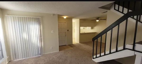 a view of an entryway with staircase