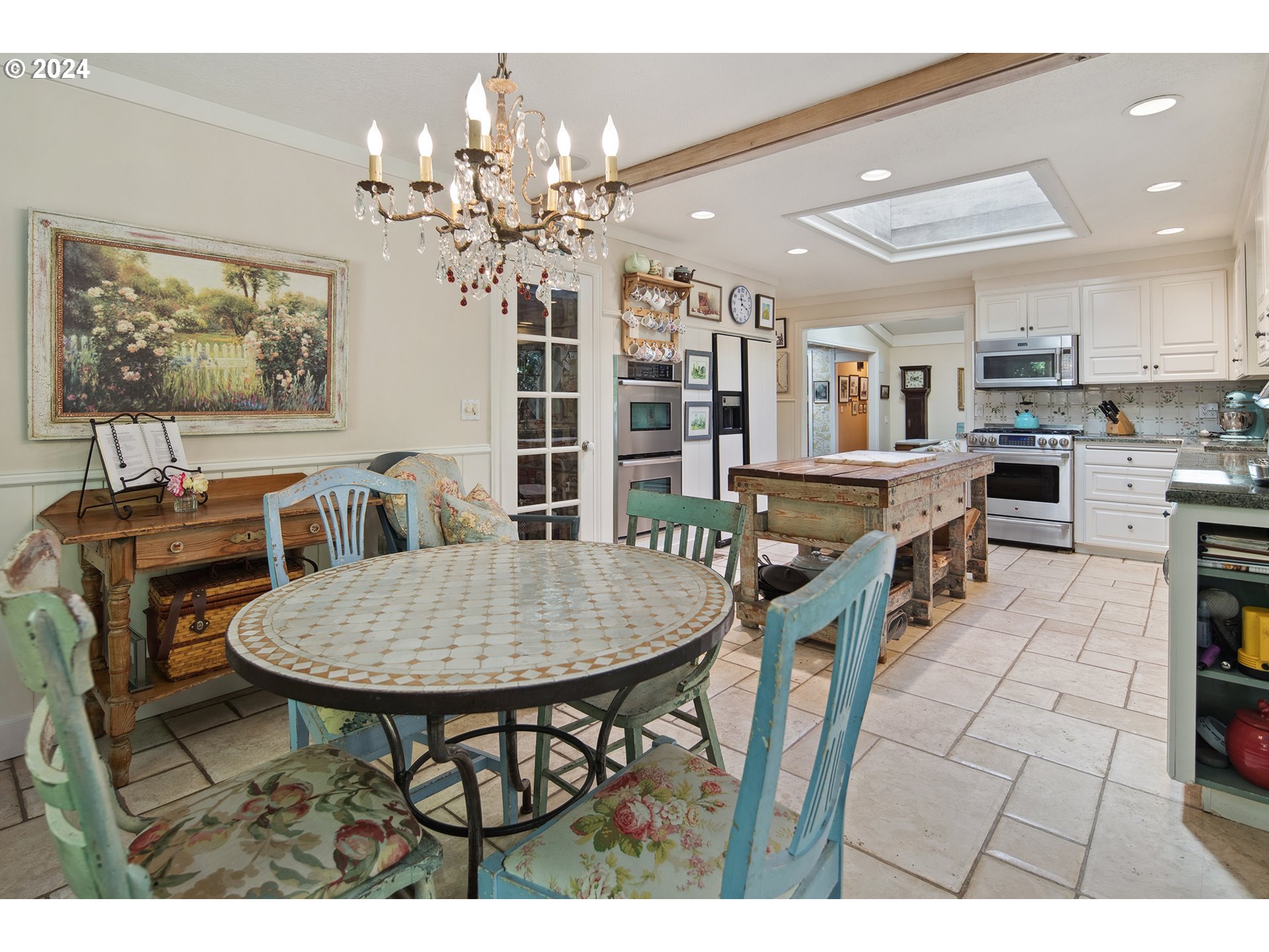 21545 Southwest Johnson Road West Linn, OR 97068 - Photo 10 of 43 a view of a dining room with furniture and chandelier