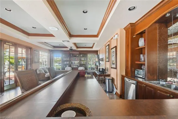 a view of a living room with furniture