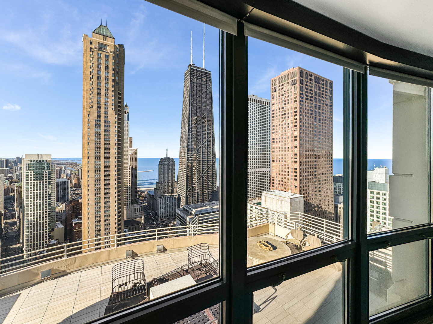 100 East Huron Street, Unit 4002 Chicago, IL 60611 - Photo 28 of 49 a view of a balcony with street view