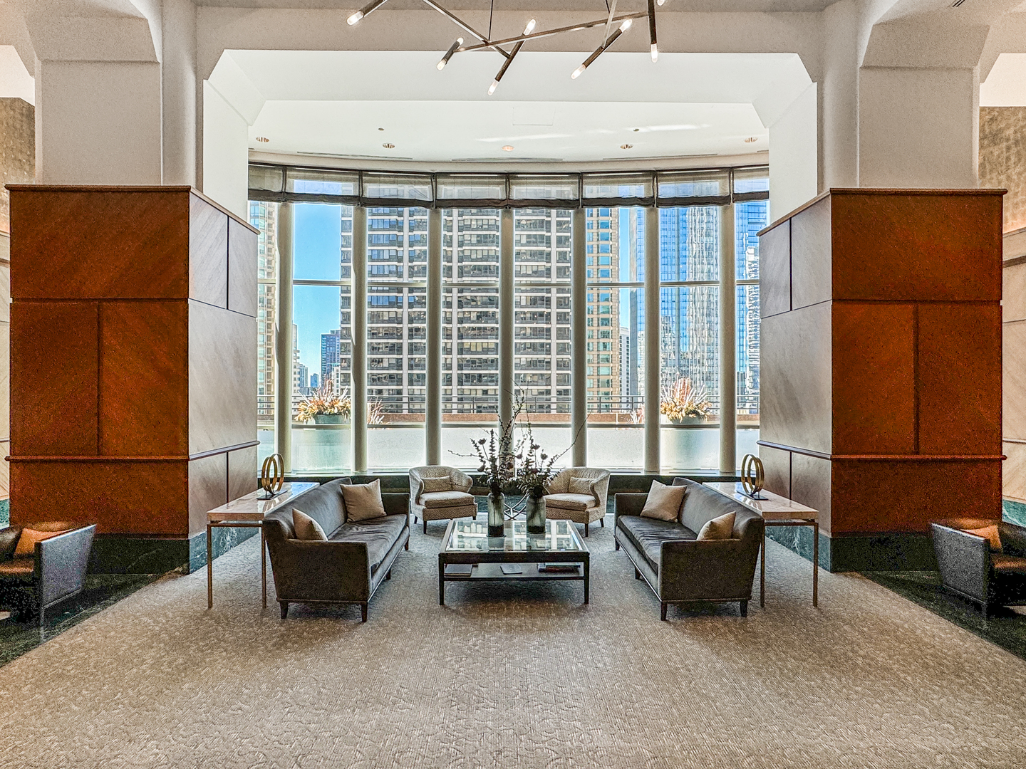 100 East Huron Street, Unit 4002 Chicago, IL 60611 - Photo 42 of 49 a lobby with furniture and window