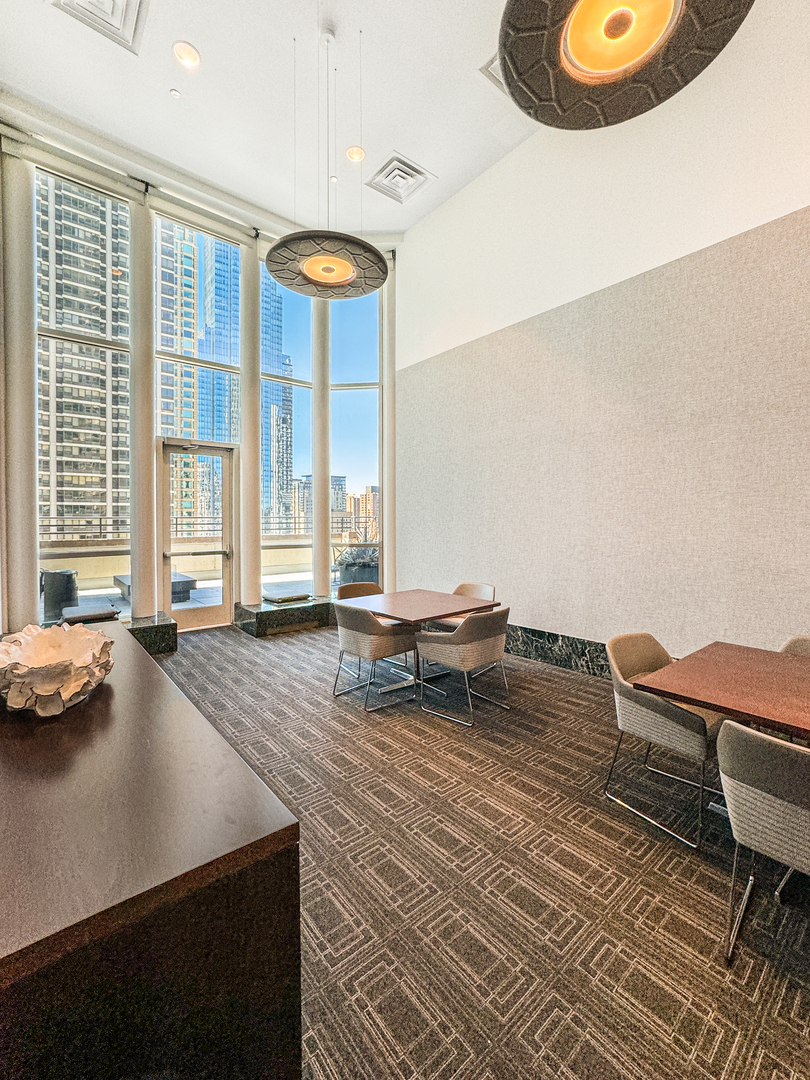 100 East Huron Street, Unit 4002 Chicago, IL 60611 - Photo 49 of 49 a living room with furniture and a large window